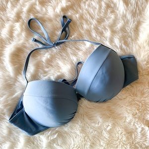 New Tilly’s Damsel blue push up bikini swim top, XL